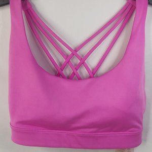 NWT Large Victoria's Secret Sport Essential Strappy Sports Bra Magenta